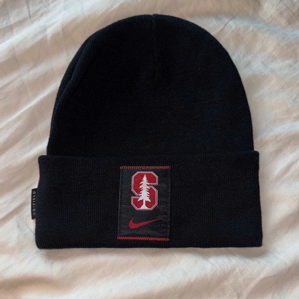 On-Field Stanford Nike Black Beanie